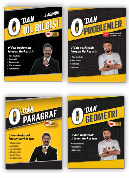 0'dan Youtube Kamp Serisi - Dil Bilgisi - Paragraf - Problemler - Geometri - Rehber Matematik ürün görseli 1