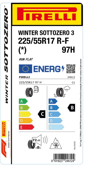 Pirelli 225/55 R17 97H Rft Wınter Sottozero3 Kış Lastiği - 2022 ürün görseli 1