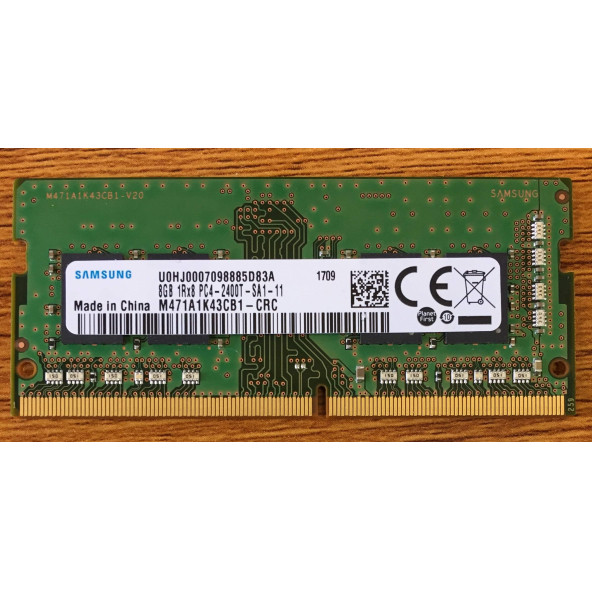 Samsung M471A1K43CB1-CRC PC4-2400 8 GB DDR4 2400 MHz CL17 Notebook Ram ürün görseli 1