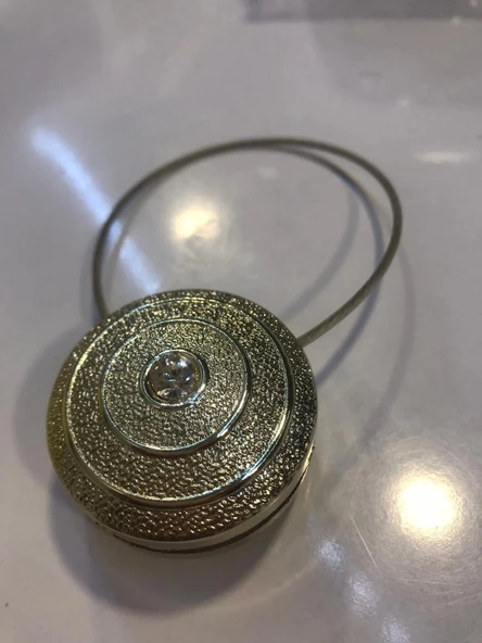 NİVEMESHOME ELEGANT YUVARLAK TAŞLI GOLD PERDE TOKASI ürün görseli 1