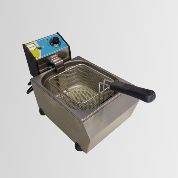 Midinoks 5 lt Tekli Kapaklı Elektrikli Fritöz 2750 W ürün görseli 1