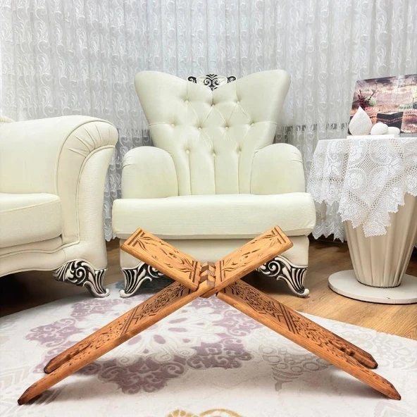 Hediyelik Rahle Ahşap Oymalı Rahle 75 cm - Resim 3