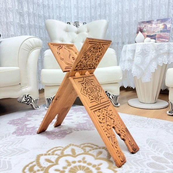 Hediyelik Rahle Ahşap Oymalı Rahle 75 cm - Resim 2