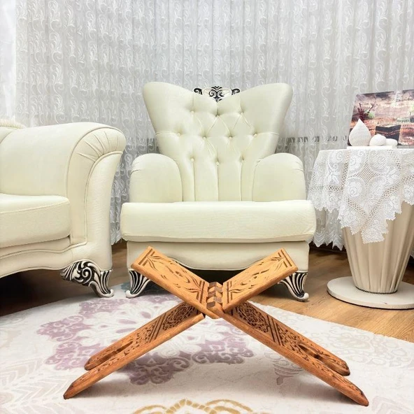 Hediyelik Rahle Ahşap Oymalı Rahle 65 cm - Resim 3