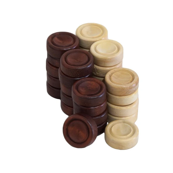 El Yapımı Şimşir Mini Tavla Pulu 17mm ürün görseli 1
