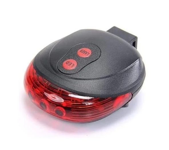 Arka Stop Lazer 5 LED'li - 3 Fonksiyonlu [Pil Dahil] JY-1L ürün görseli 1