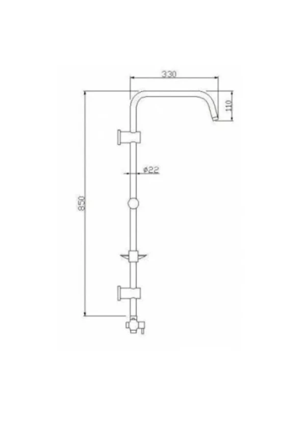 Tema Rain Pratik Quadro Duş Seti 53260 - Resim 2