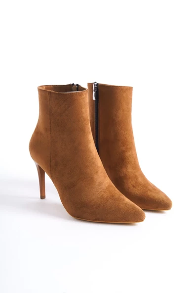Taba Süet Bootie İnce Topuklu Bot - Nairobi - Resim 2