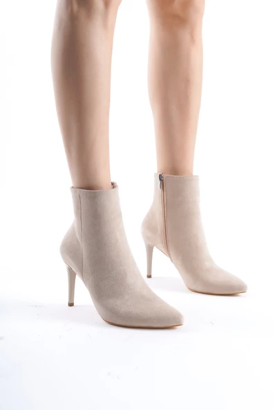 Ten Süet Bootie İnce Topuklu Bot - Nairobi - Resim 3