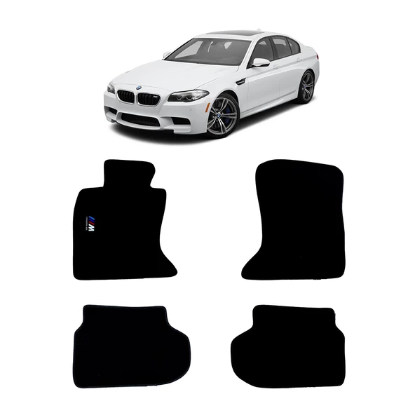 Rizline Bmw 5 Serisi F10 2010-2013 Halı Paspas M Logolu ürün görseli 1
