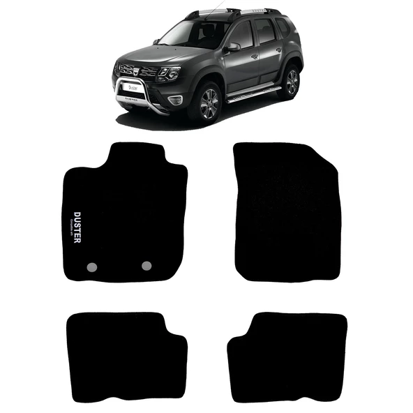 Rizline Dacia Duster 4x2 2009-2017 Halı Paspas Siyah ürün görseli 1
