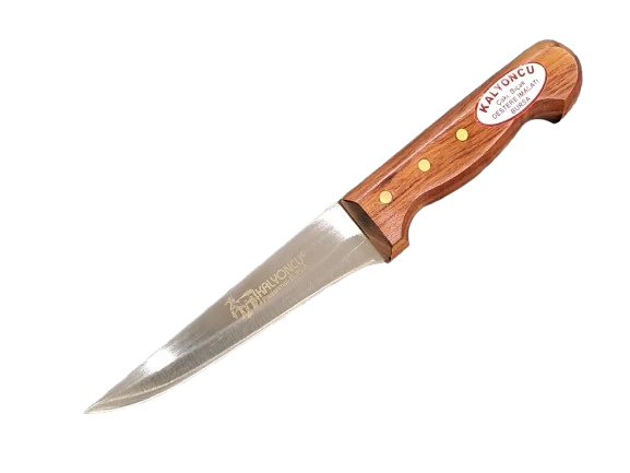 Kalyoncu Kesim-Kemik Sıyırma Bıçağı 14cm Bıçak Uzunluğu Gül Sap ürün görseli 1