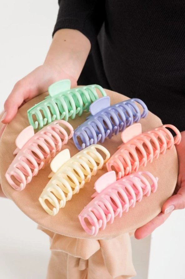 Xl Büyük Boy Toka Karışık Soft Renk 6 Adet (8,5 Cm ) ürün görseli 1