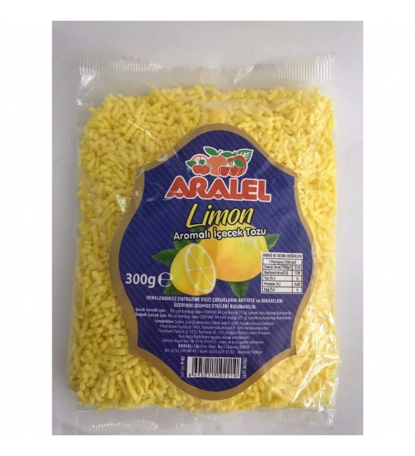 Aralel Limon Aromalı İçecek Tozu- 250 gr ürün görseli 1