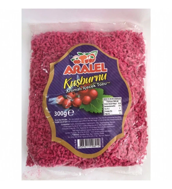 Aralel Kuşburnu Aromalı İçecek Tozu- 250 gr ürün görseli 1