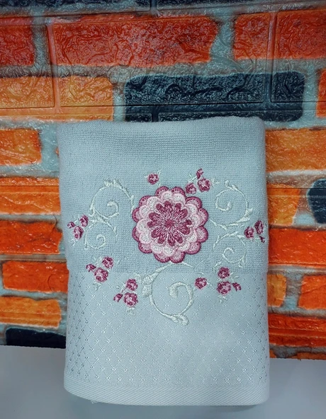 Özdilek 2li Butik El-Yüz Havlusu (50x90)-Mariposa Gri ürün görseli 1