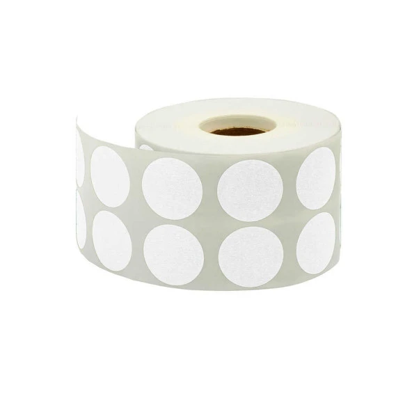 Tanex Nokta Etiketi 25 mm 2500 Etiket Beyaz ürün görseli 1