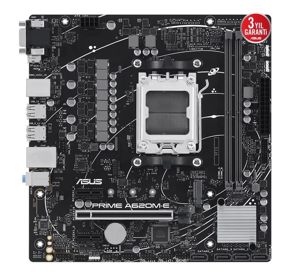 Asus Prime A620M-E/Csm AM5 Ryzen Vga Hdmi Dp - Resim 2