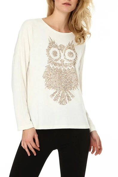 ZM-15130577 Baykuş Baskılı Tshirt ürün görseli 1