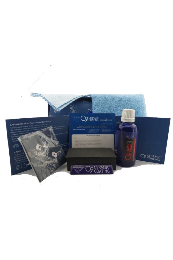 Carwax C9 Cam Seramik Kaplama Glass Shield Ceramic Coating - 50 ml ürün görseli 1