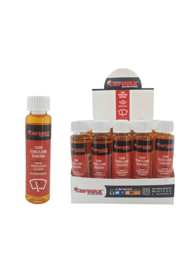 Carwax Cam Temizleme Sabunu-25 Adet Standlı ürün görseli 1