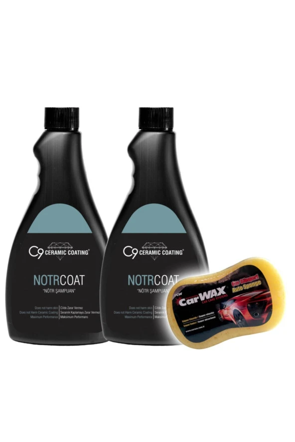 Carwax C9 - Notr Coat - Nötr Şampuan - 500 Ml - 2 'li Set ürün görseli 1