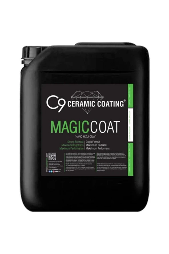 C9 Ceramic C9 Magic Coat - Nano Seramik Hızlı Cila 5 Lt ürün görseli 1