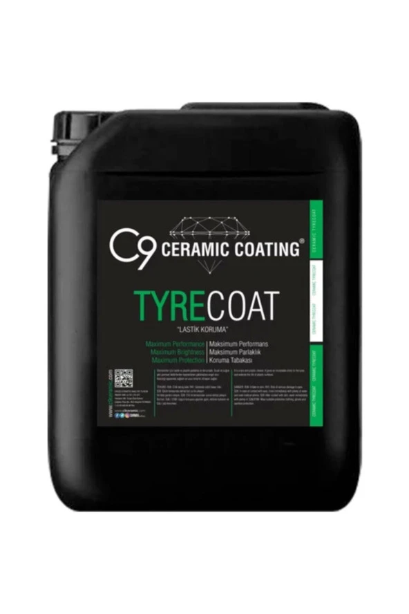C9 Ceramic C9 Tyre Coat - Lastik Parlatma Ve Koruma - 5 Lt ürün görseli 1
