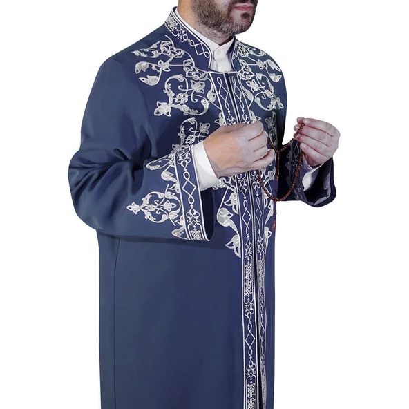 İmam Cübbesi Çelebi Lacivert - Resim 4