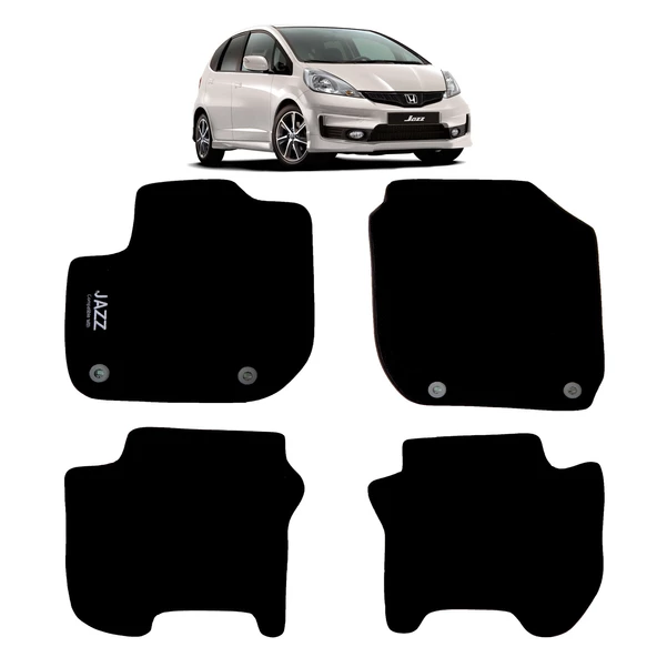 Rizline Honda Jazz 2015-2019 Halı Paspas Siyah ürün görseli 1