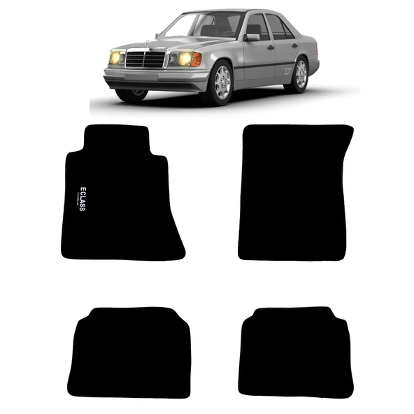 Rizline Mercedes E Serisi W124 1986-1994 Halı Paspas Siyah ürün görseli 1