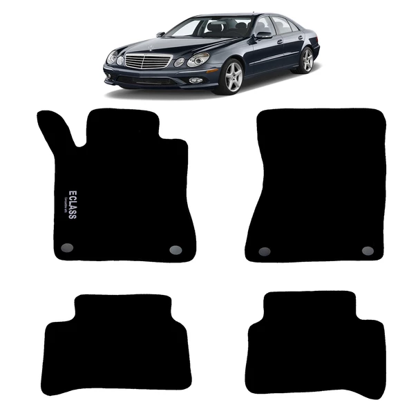 Rizline Mercedes E Serisi W211 2003-2009 Halı Paspas Siyah ürün görseli 1