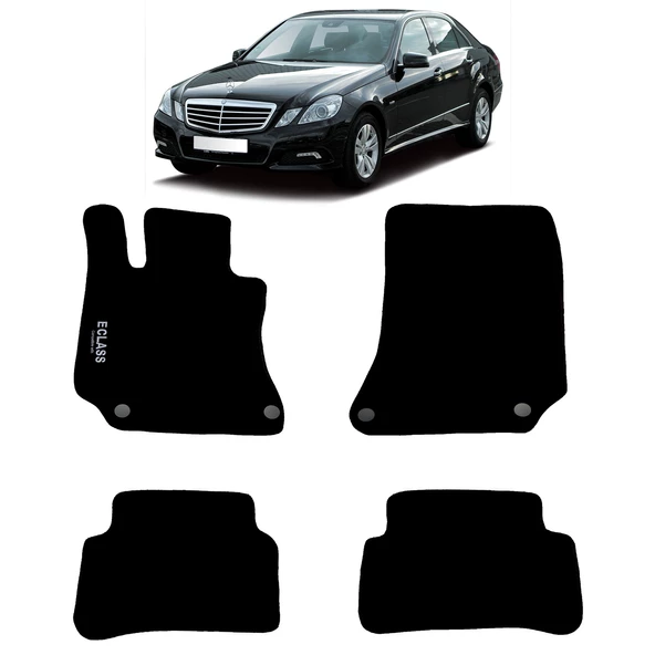 Rizline Mercedes E Serisi W212 2009-2016 Halı Paspas Siyah ürün görseli 1