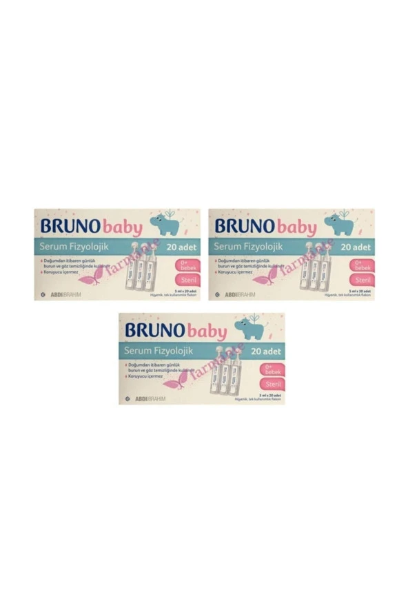 Bruno Serum Fizyolojik 20 Flakon X 3 ADET ürün görseli 1