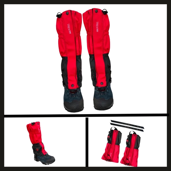 Uyguna-Yakala Kırmızı-siyah Trekking Pace Outdoor Tozluk-TOZ.097 ürün görseli 1
