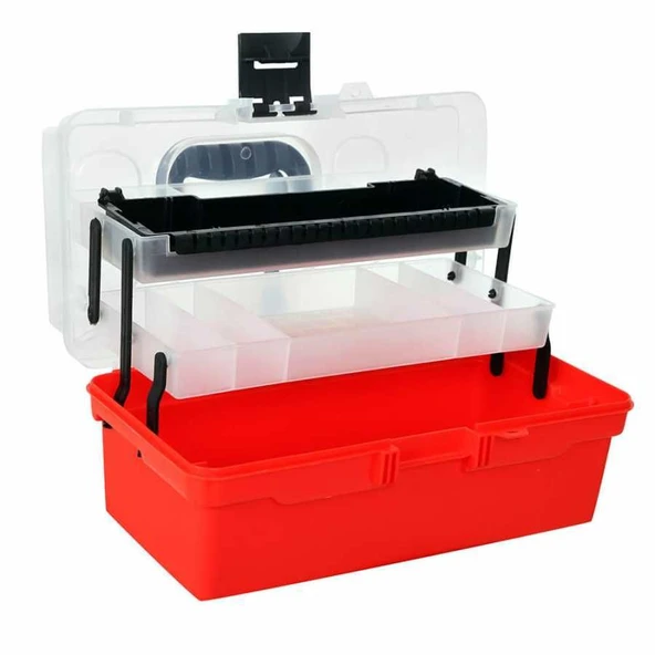 Powerex Şeffaf Kapaklı 15'' Balıkçı Alet Malzeme Çantası ürün görseli 1