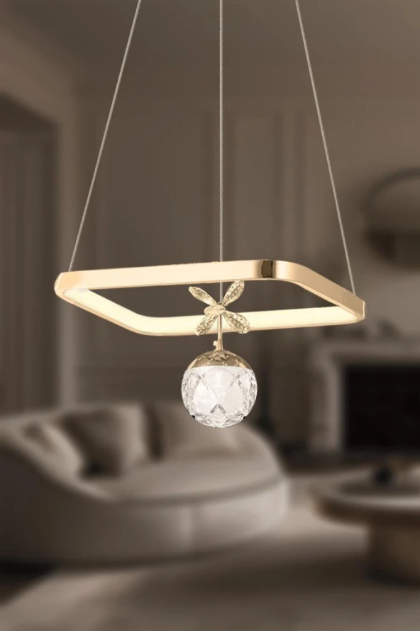 Eray Aydınlatma 2502-1 Gold Led Avize ürün görseli 1