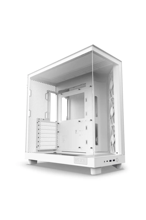 H Series H6 Flow 3X120mm (ATX, Micro-ATX, Mini-ITX) CC-H61FW-01 Beyaz ATX Oyuncu Kasası ürün görseli 1