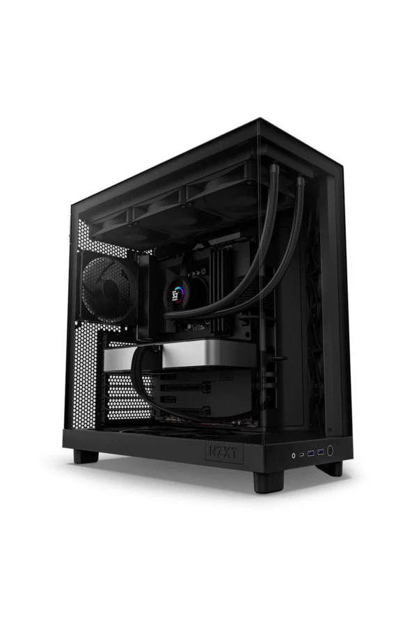 H Series H6 Flow 3X120mm (ATX, Micro-ATX, Mini-ITX) CC-H61FB-01 Siyah ATX Oyuncu Kasası ürün görseli 1