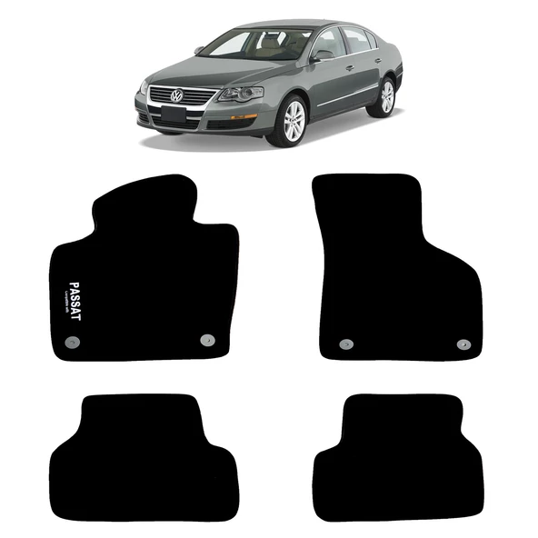 Rizline Volkswagen Passat B6  2005-2010 Halı Paspas Siyah ürün görseli 1