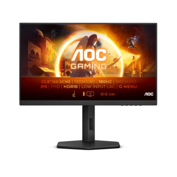 AOC 27" 27G4X 180Hz 0.5ms Adaptive Sync Pivot IPS Gaming Monitör (Ölü Pixel) ürün görseli 1