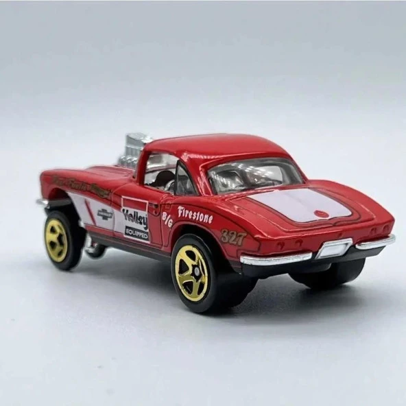 Hot Wheels Tekli Arabalar 62 Corvette Gasser HKH64 - Resim 2