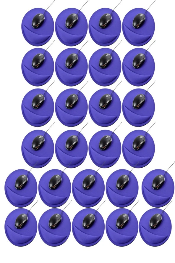 26 Adet Toptan Satış Mouse Pad Bilek Destekli Mouse Pedi Mavi Renk ürün görseli 1