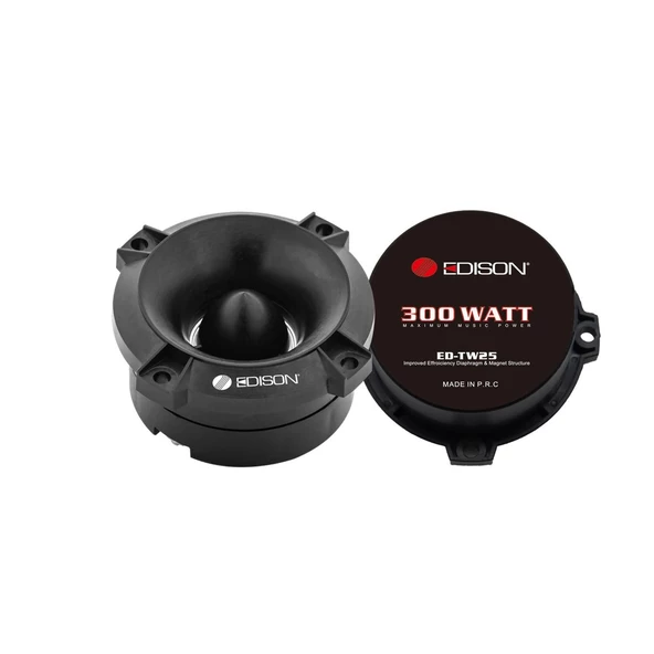 Edison ED-TW25 8 Cm Super Bullet SPL Neodyum Tweeter 60W RMS 300W Maksimum ürün görseli 1