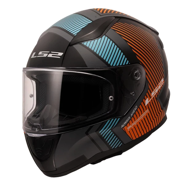 LS2 RAPID 2 EXTRA MAT GRİ-NEON TURUNCU KASK ürün görseli 1