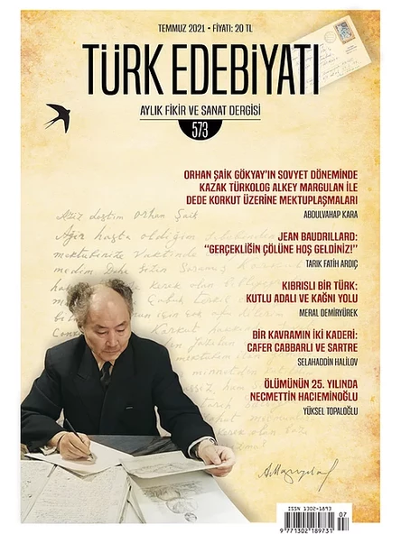 Türk Edebiyatı 573.Sayı Temmuz 2021 ürün görseli 1