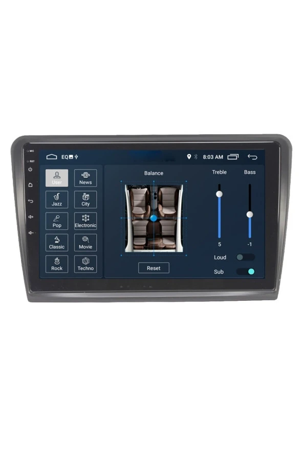 Newspace Skoda Süper B 2/32 Android Carplay Android Multimedya Navigasyon Oto Teyp ürün görseli 1