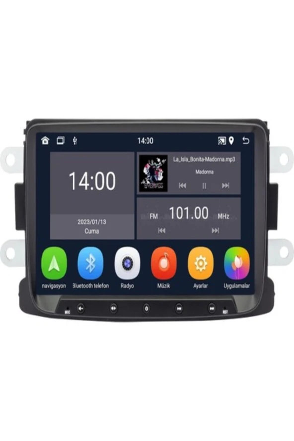 Newspace Dacia Uyumlu Android 2Gb Ram 32Gb Rom Carplay Navigasyon Yuvalı Multimedya ürün görseli 1