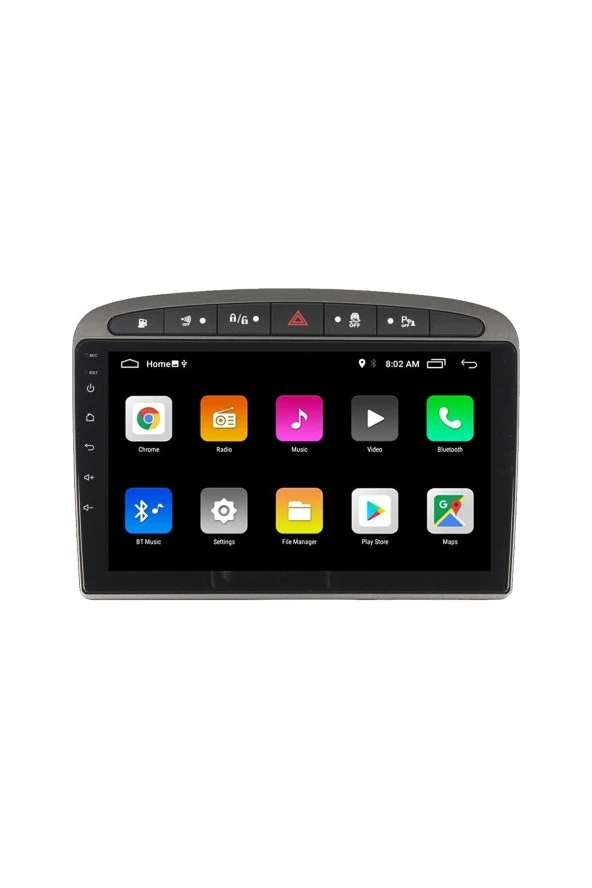 Newspace Peugeot 308 Android 4Gb Ram 64Gb Rom Carplay 8 Çekirdek Navigasyon Multimedya Teyp ürün görseli 1