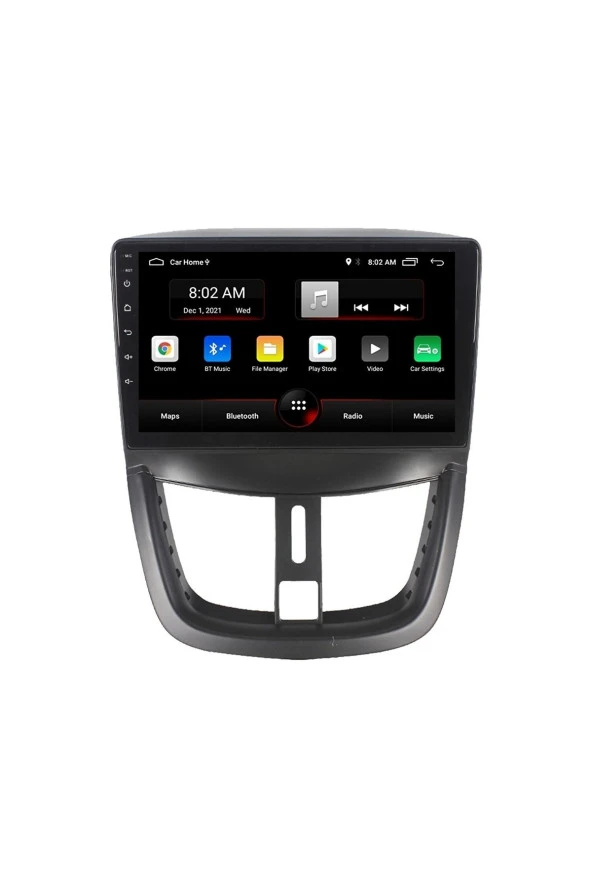 Newspace Peugeot 207 Full Hd 2Gb Ram 32Gb Rom Carplay Android Multimedya Navigasyon Oto Teyp ürün görseli 1